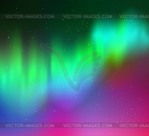 Northern lights - vector clipart