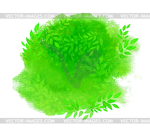 Green summer and spring background - vector clip art