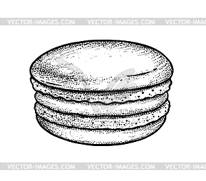 Sketch Macaroon - vector clipart