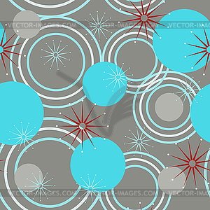 Geometric pattern of circles - vector clipart