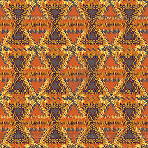 Seamless tribal patterns - vector clipart