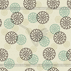 Seamless abstract ornament dots - stock vector clipart