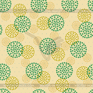 Seamless abstract ornament dots - vector clip art