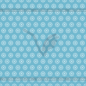 Snowflakes seamless pattern - vector clipart