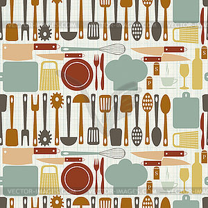 Seamless kitchen - vector image