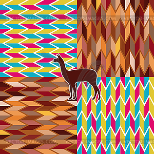 Colombian national pattern - vector clipart