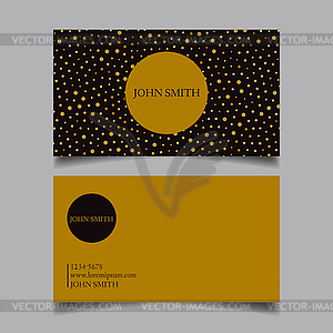 Business card design project - vector EPS clipart