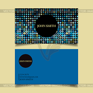 Business card design project - stock vector clipart