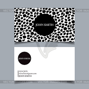 Business card design project - vector clipart