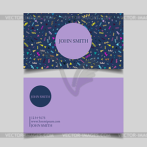 Business card design project - vector clipart