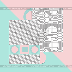 Geometric card - vector clipart