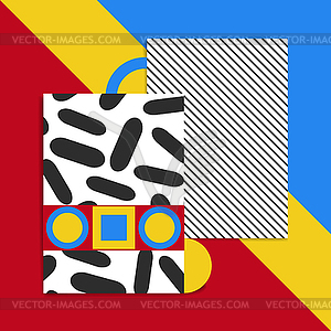 Geometric card - vector image