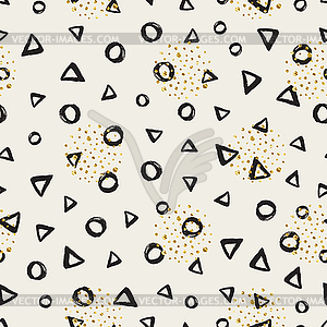 Abstract geometric seamless pattern - vector clipart