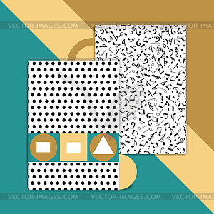 Bauhaus background - color vector clipart