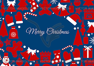 Рождественская открытка - изображение в формате EPS