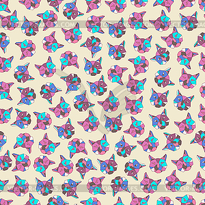 Seamless pattern geometric lines and triangles - vector clipart