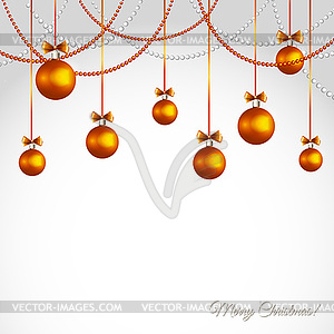 Merry Christmas greeting card - vector clipart