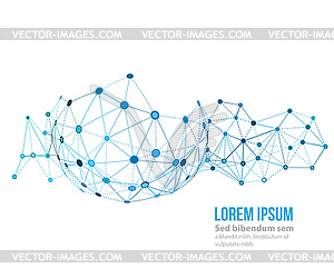 Molecule And Communication Background - vector clip art