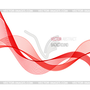 Smooth wave stream line abstract header layout - vector clipart