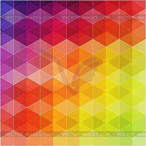 Retro pattern of geometric shapes. Colorful mosaic - vector clip art