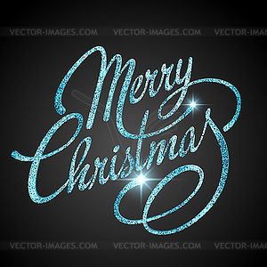 Merry Christmas Lettering - vector clipart