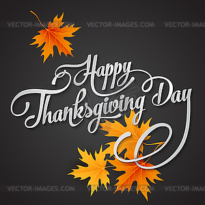 Happy Thanksgiving Day - vector clipart / vector image