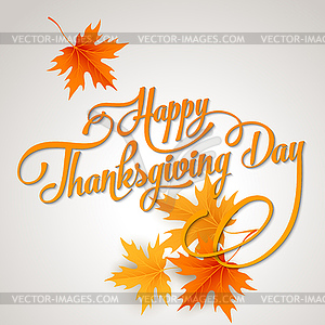 Happy Thanksgiving Day - vector image