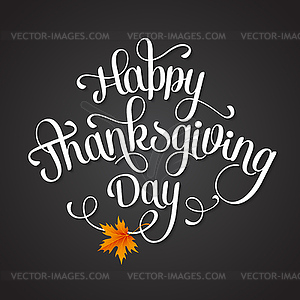 Happy Thanksgiving Day - vector clipart