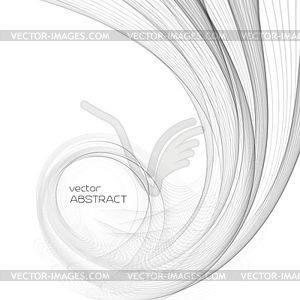 Smooth abstract waves - vector image