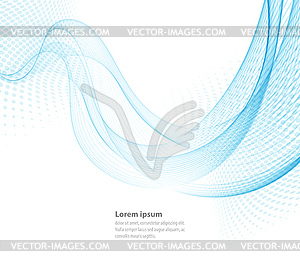 Smooth abstract waves - vector clipart