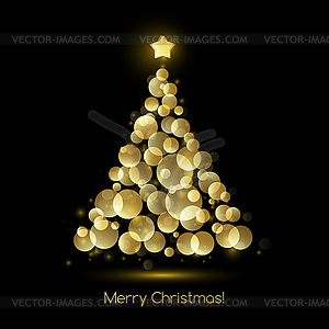 Christmas tree. greeting - vector clip art