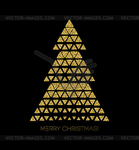 Christmas tree. greeting - vector clipart