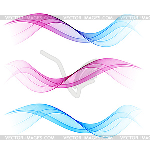 Set of blend abstract wave - vector image