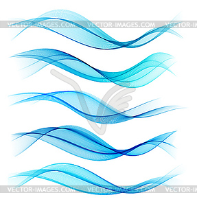 Set of blend abstract wave - vector image