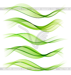 Set of blend abstract wave - vector EPS clipart