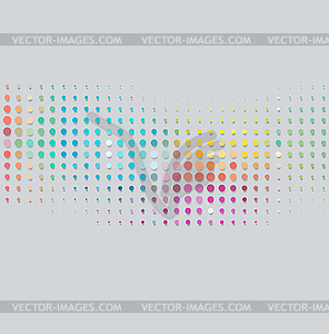 Halftone dots - vector clip art