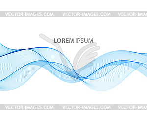 Abstract background, futuristic wavy - vector image