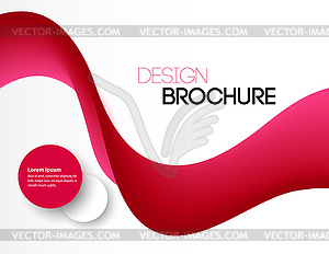 Abstract background, futuristic wavy - vector clipart