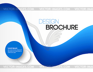 Abstract background, futuristic wavy - color vector clipart