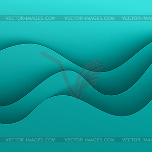 Blue Template Abstract background with curves - vector clipart