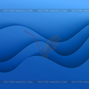 Blue Template Abstract background with curves - vector clip art