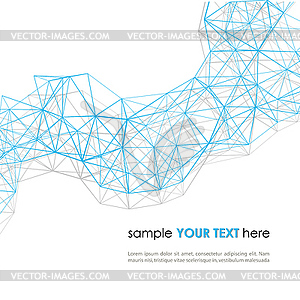 Wireframe Surface Background - vector clipart