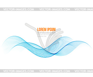 Abstract color wave design element - vector clipart