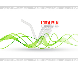 Abstract color wave design element - vector image