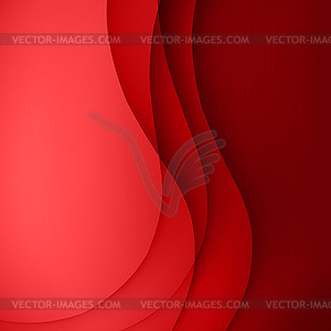 Red Template Abstract background with curves lines - vector clipart / vector image