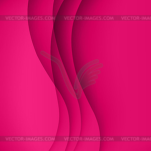 Pink Template Abstract background with curves - vector image