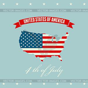 United States flag - vector clipart