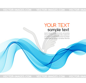 Abstract color wave design element - vector clipart