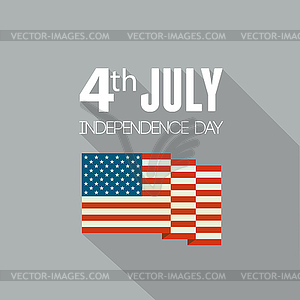 United States flag - royalty-free vector image