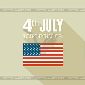 United States flag - vector image